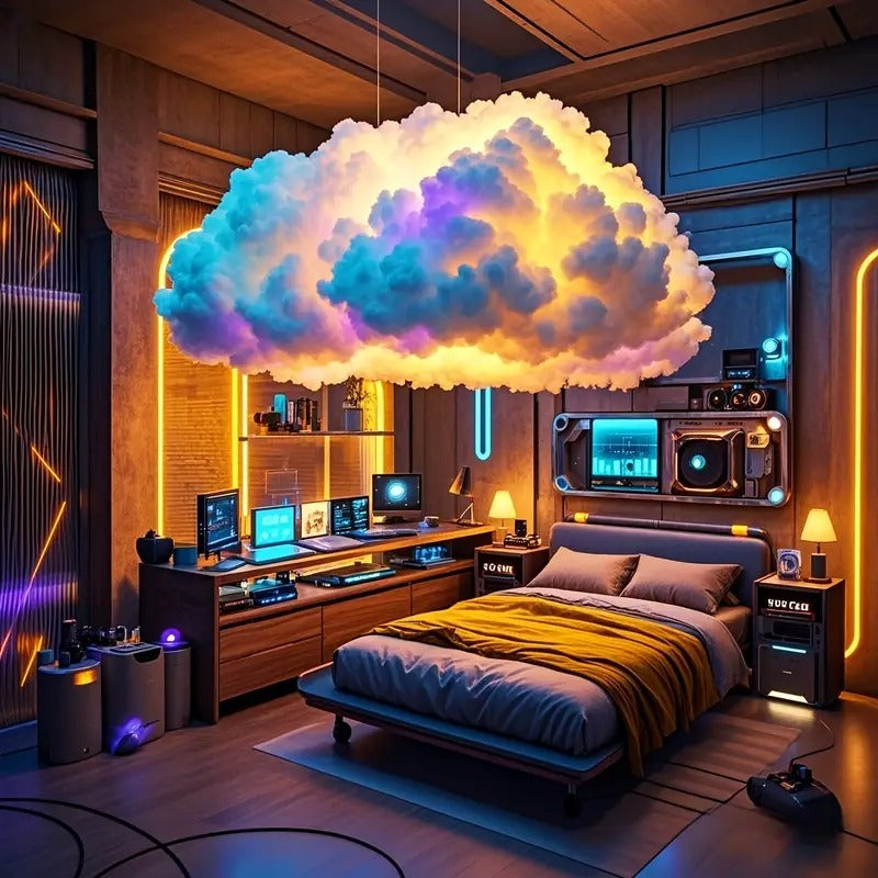 ajk usb powered 3d cloud light music rhythm multi color - Temu