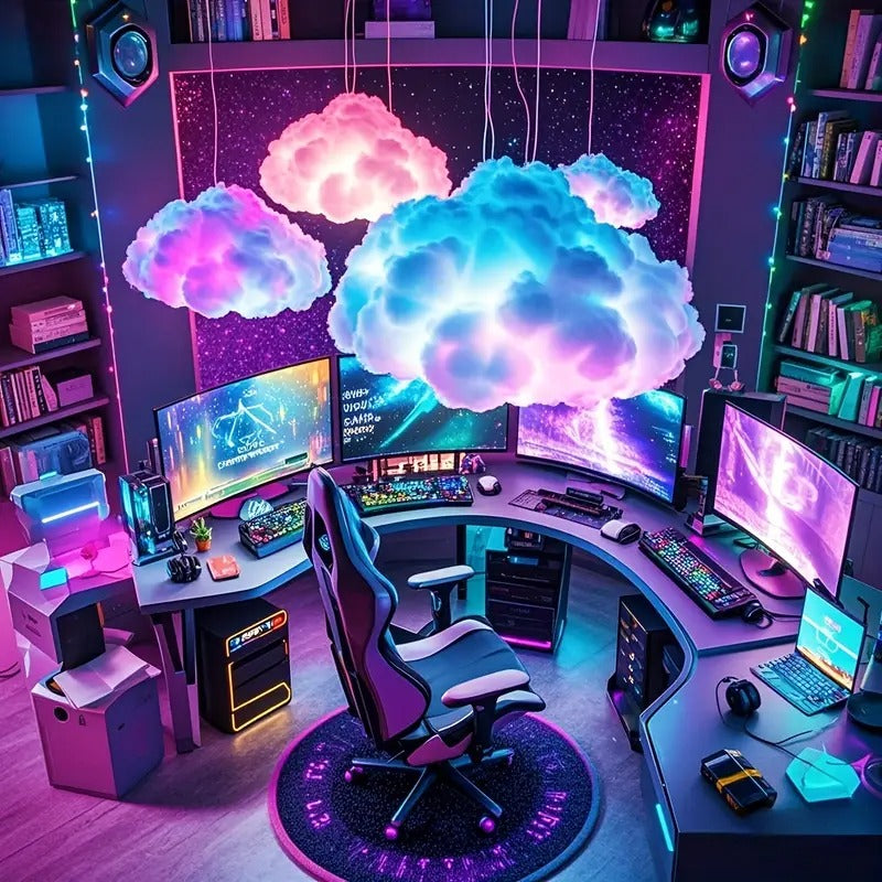 ajk usb powered 3d cloud light music rhythm multi color - Temu